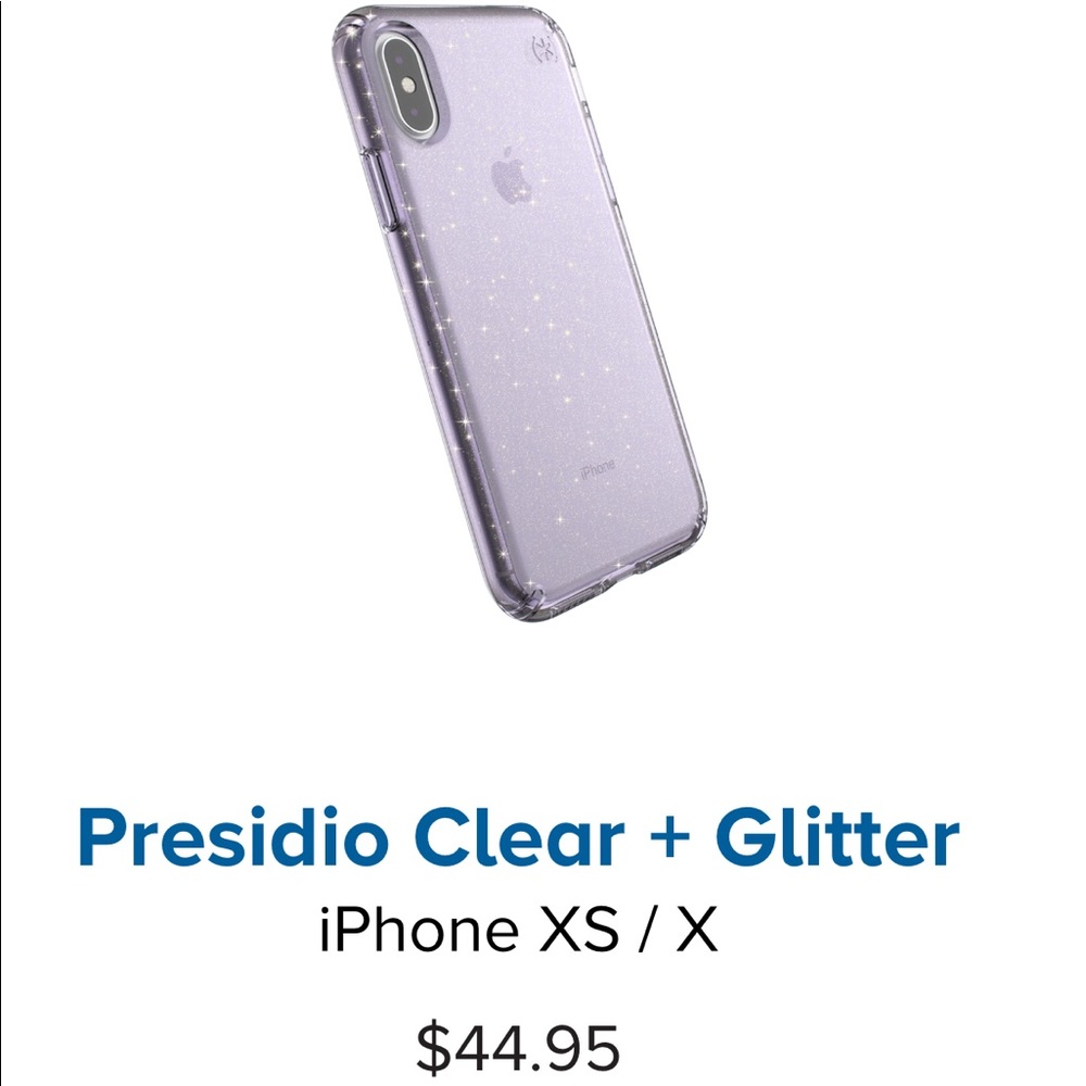 Speck Presidio clear+glitter case iPhone X/XS